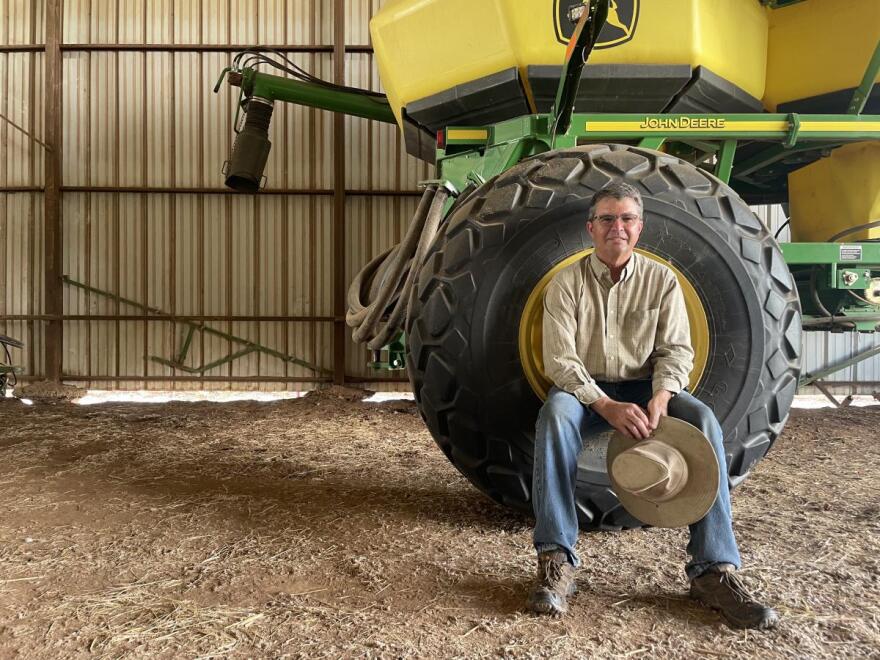 Jimmy Kinder, a farmer from Walters, Oklahoma, says he tried cover crops for five years, but stopped after reduced yields. He says it doesn't work out economically for his system.