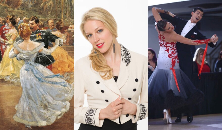 Viennese Waltz painting, Emalie Savoy, Florin and Natalia Vlad