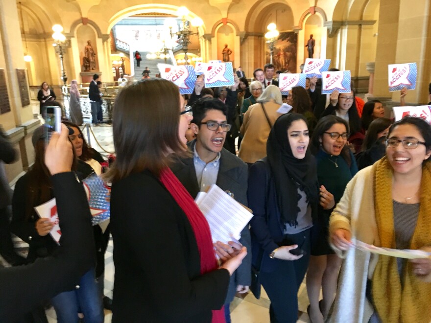 group of undocumented students in Capitol