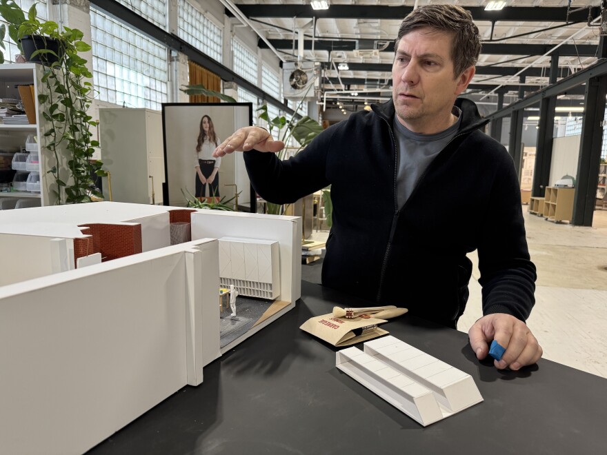 Architect Jonathan Kurtz discusses a project at the Wexner Center in Columbus, now being designed in Kurtz’s offices in Cleveland’s MidTown.
