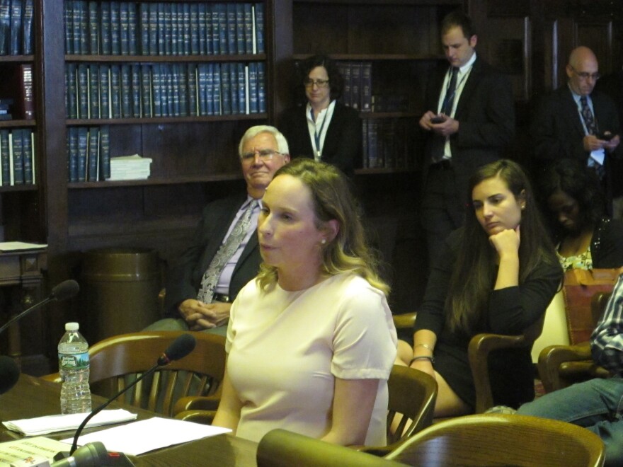 Andrea Strony testifies at Assembly Judiciary Committee hearing