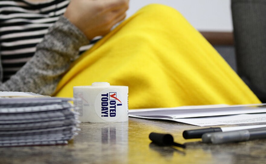 Stickers for voters who cast their provisional ballots in-person on Election Day.