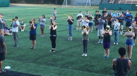 Seattle's All-City Band practices for Seafair. Click on this image for more photos of the band.