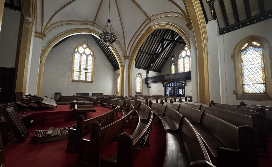 An old church sanctuary 