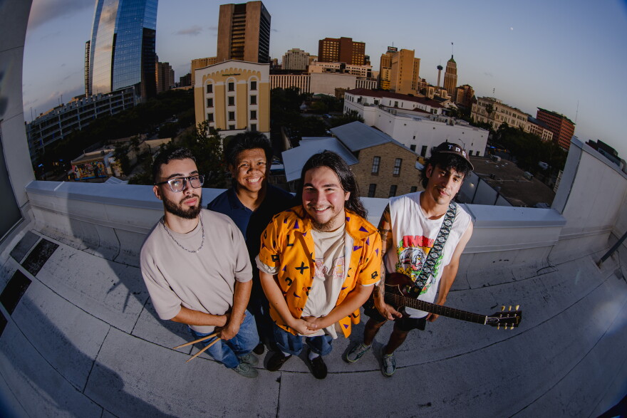 INOHA (L to R: Ricky Juarez, drums; Keanu Bicol, lead guitar and vocals; Chris Young, bass and vocals; Gavin Gonzalez, lead guitar and vocals)