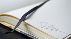 Stock photo of a poetry notebook