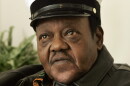Rock and roll legend Fats Domino waits to appear on the NBC "Today" television show in New York, Friday Nov. 9, 2007. (AP Photo/Richard Drew)