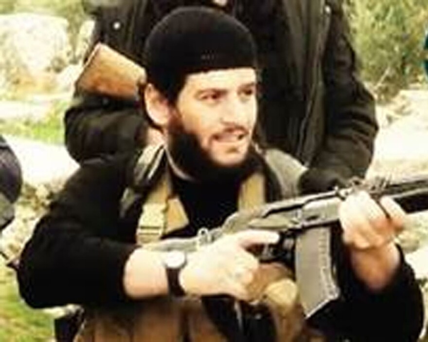 This undated militant image provided by SITE Intel Group shows Abu Muhammed al-Adnani, the Islamic State militant group's spokesman who was killed in Aleppo, Syria on Tuesday. (SITE Intel Group via AP)