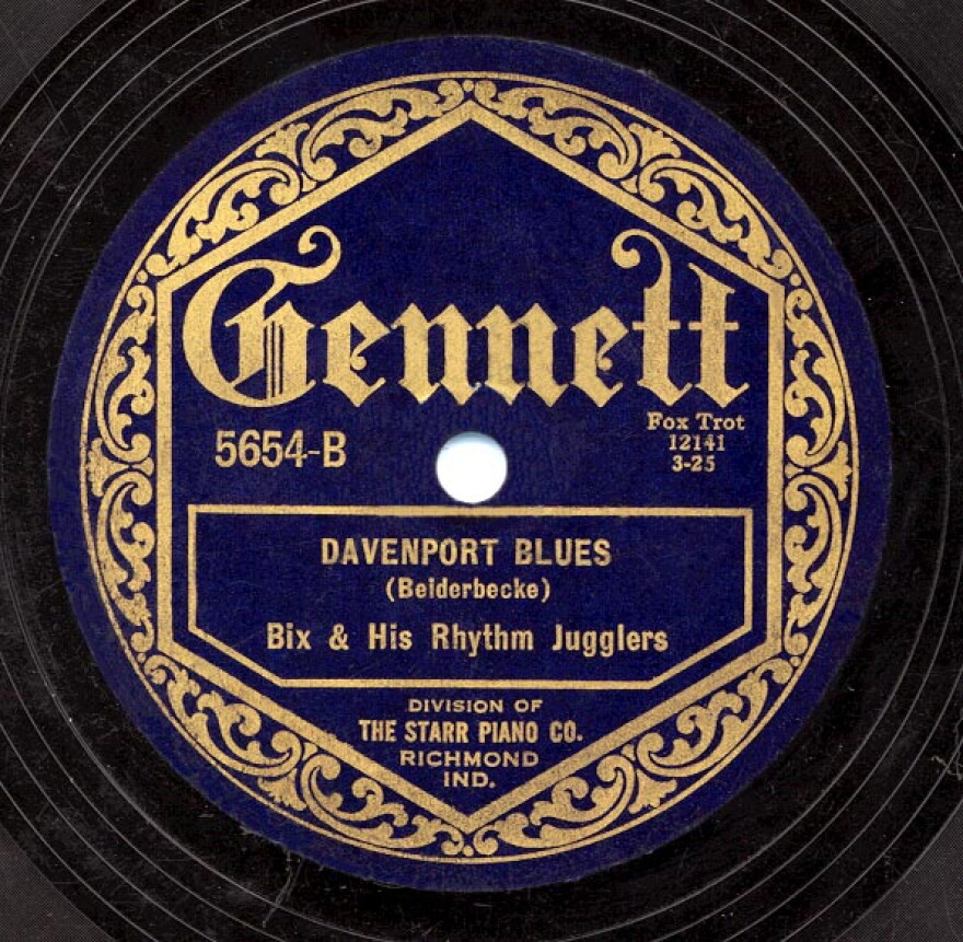Cornetist Bix Beiderbecke's nod to his home town