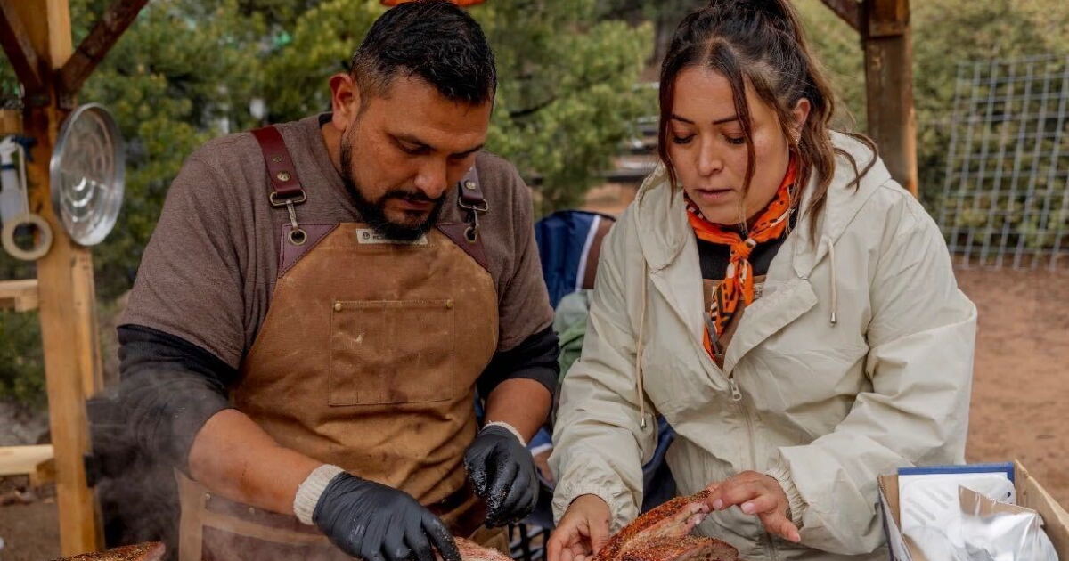 Image for ‘Smoke and sugar’: Pitmaster and pastry chef power couple bring San Antonio flavors to Food Network