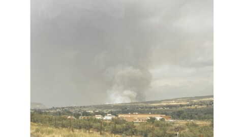 Cottonwood Flat Fire from I-70