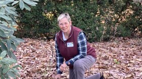 Piedmont Master Gardener Linda Blum is pleased to find plenty of earthworms keeping the soil healthy.