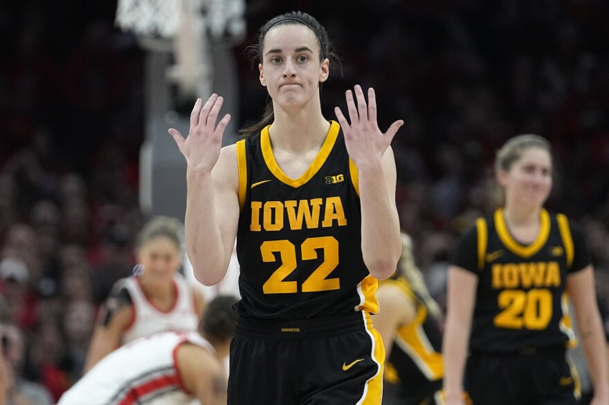 Caitlin Clark's collision with a fan raises court-storming concerns. Will conferences respond? | WOSU Public Media
