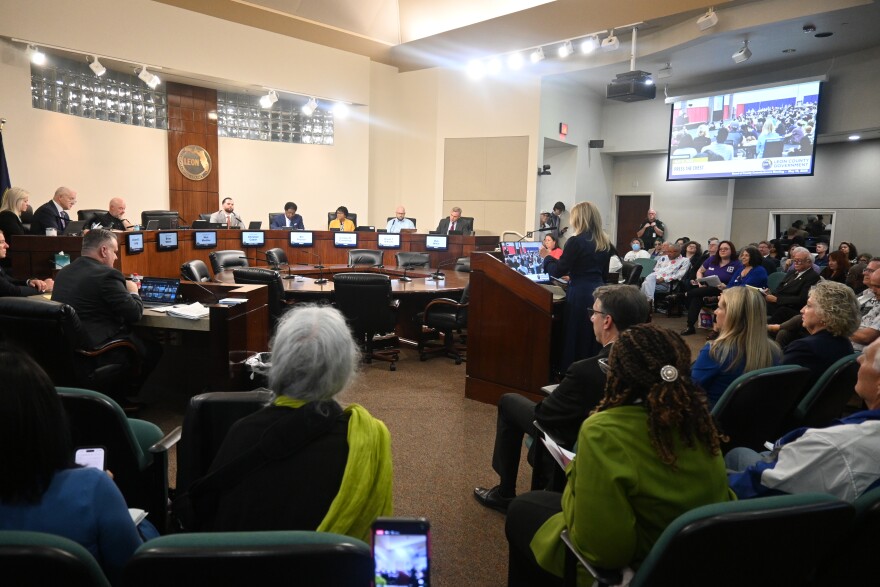 Over 50 people came to speak against the Leon County Commission taking administering cultural grants from the Council on Culture & Arts, or COCA.