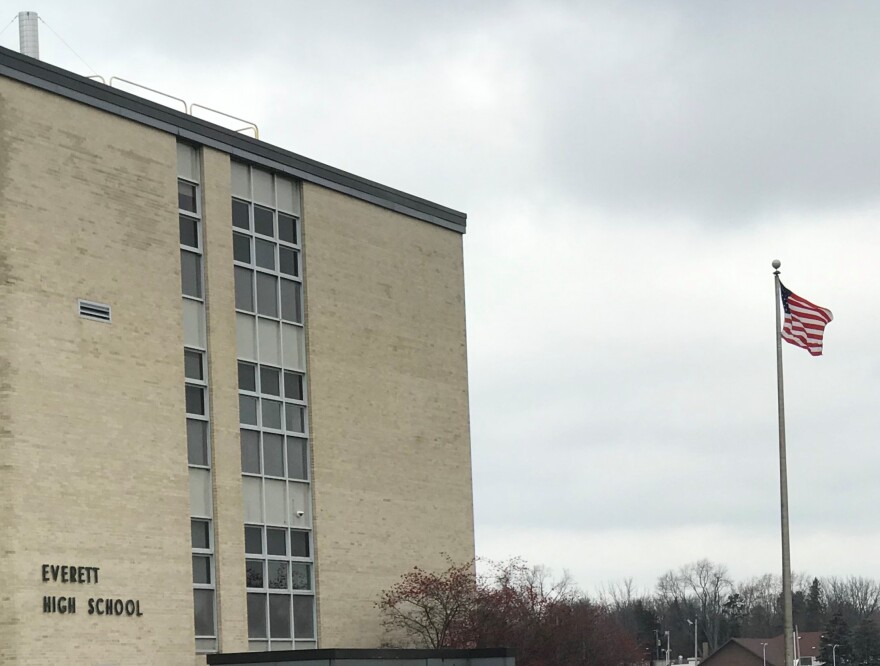 school and flag