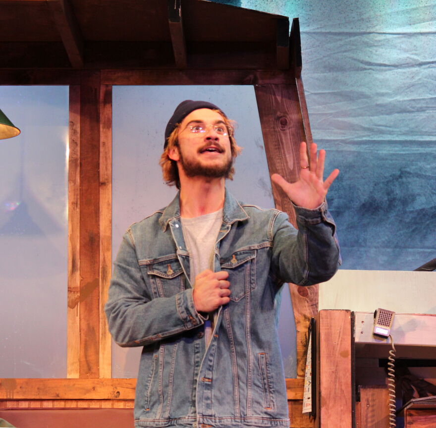 Cody Farkas is Richard Dreyfuss in 'The Shark Is Broken.'