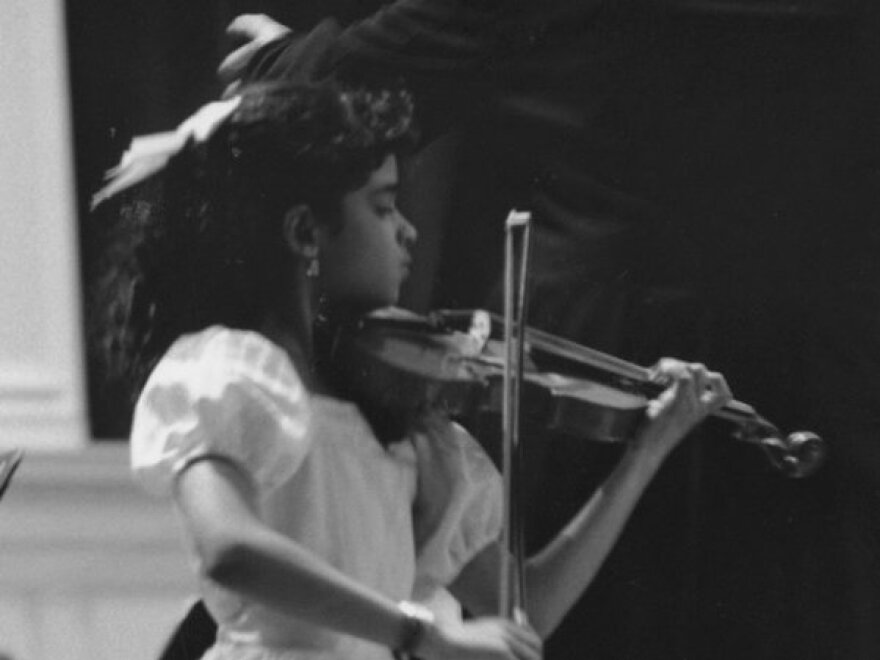 A young Maya Shankar.