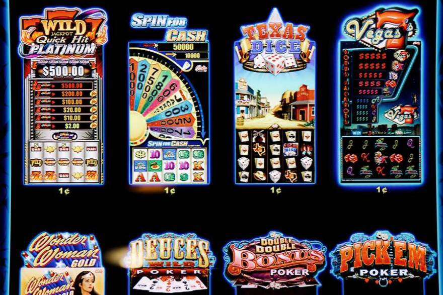 Video gambling machines like this one in Rockford offer players a number of gambling options, including slots and poker.