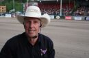 76-year-old Phillip Wilson steers bulls and broncs into shoots at the Jackson Hole rodeo. His family homesteaded in Jackson Hole, Wyoming, and has run the family business for the past 16 years.