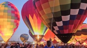 The Arroyo Del Oso Christmas Eve Balloon Glow is in its 36th year and will feature 36 hot air balloons all set to inflate and glow but not fly.