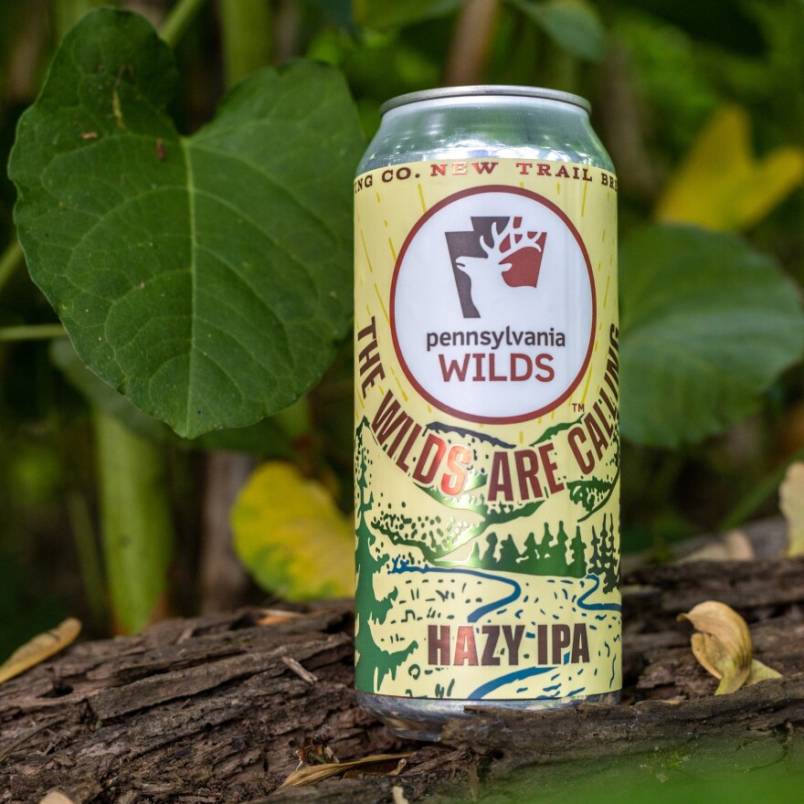 The Wilds are Calling Hazy IPA from New Trail Brewing Company supports the PA Wilds.