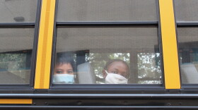 Students arrive at Foundation Preparatory Charter School in Gentilly on Oct. 12, 2020.