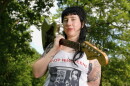 Karly Hartzman of the band Wednesday poses for a portrait on Wednesday, June 11, 2025, in Greensboro, N.C. (AP Photo/Chris Carlson)