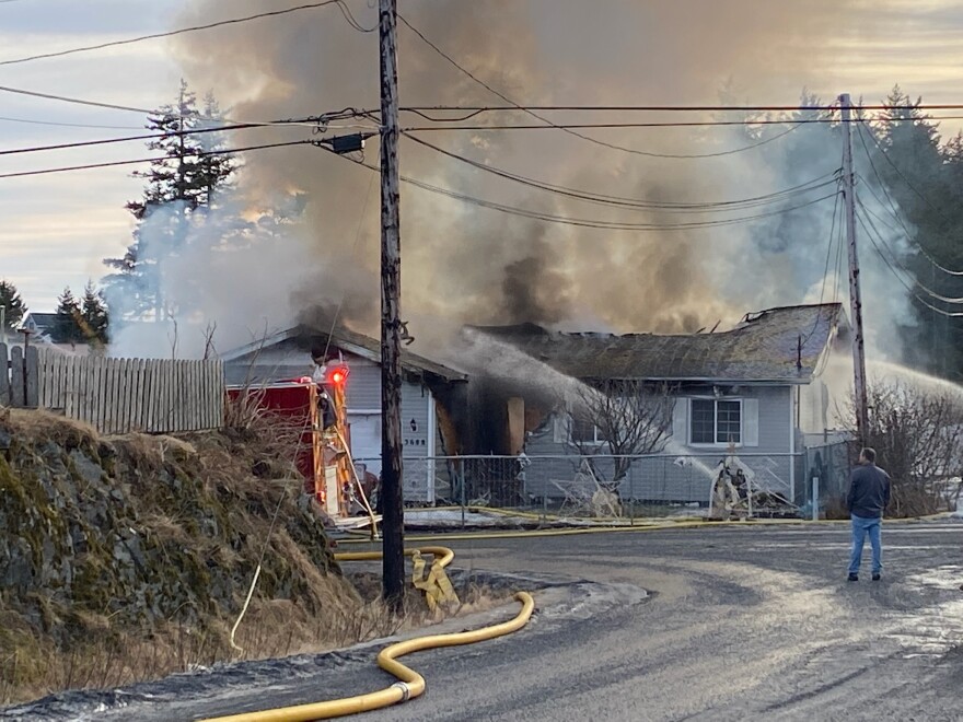 Firefighters responds to a house fire on Christmas at 3688 Sharatin Road. The home was destroyed in the blaze.