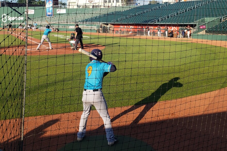 Lansing Collegiate Locos players at bat