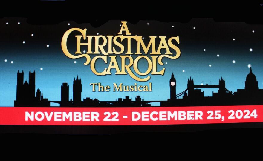 Broadway Palm Dinner Theatre's Poster for "A Christmas Carol: The Musical"