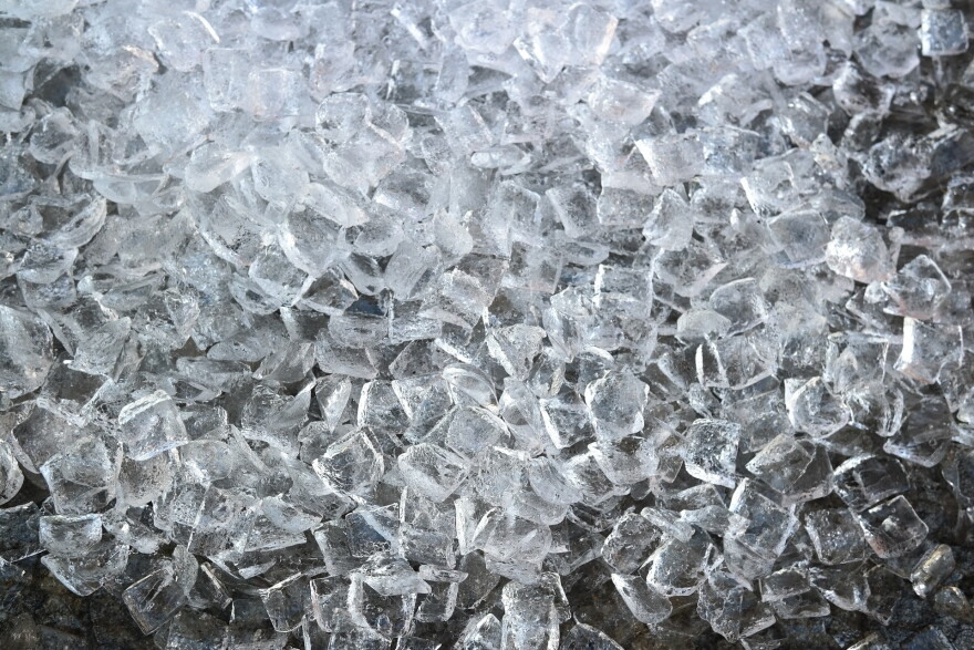 A stock image of ice cubes.