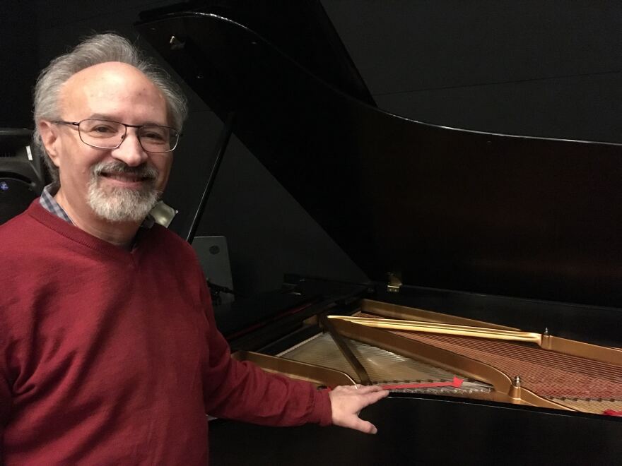 Jeffrey Jamner in the Louisville Public Media performance studio.