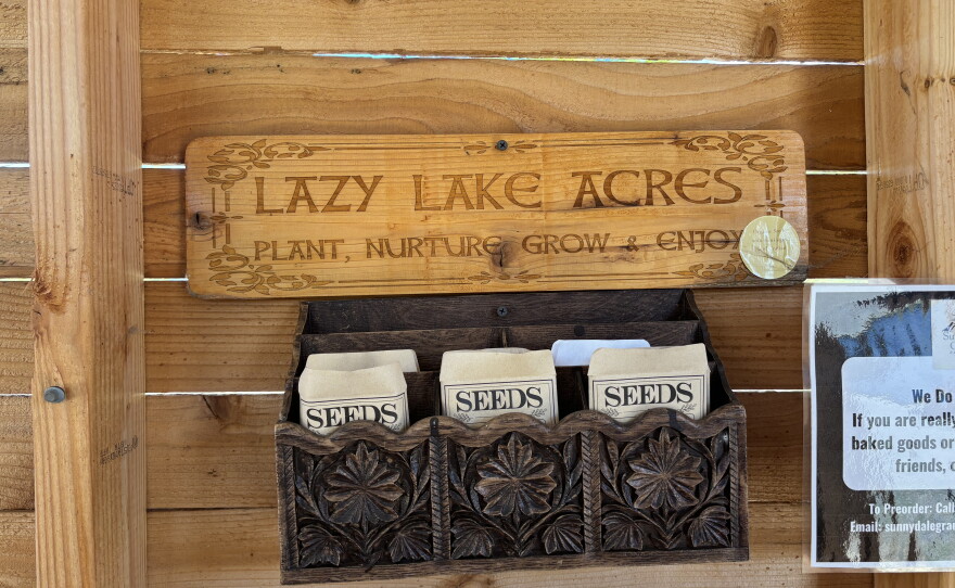 The stand has other resources like town maps and information on the local gardening club. Aug. 26, 2026