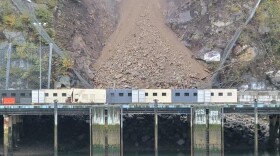 Skagway rockslide damage