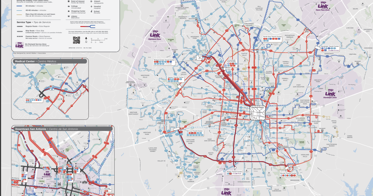 Vivea Map VIA updates its old map system with color-coded routes based on ...