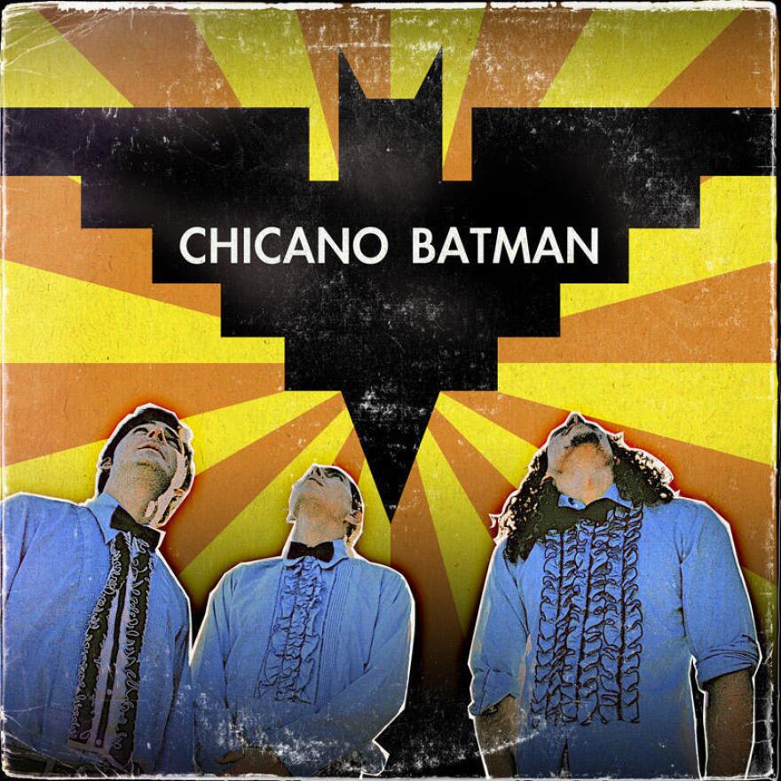 The cover of <em></em>Chicano Batman's 2010 debut, featuring its iconic logo.