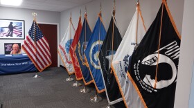 Newly dedicated flags are now displayed at the recently opened headquarters of Buffalo-Niagara Honor Flight in Clarence.