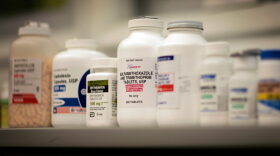 Bottles of antibiotics line a shelf at a Publix supermarket pharmacy August 7, 2007 in Miami, Florida. (Joe Raedle/Getty Images)