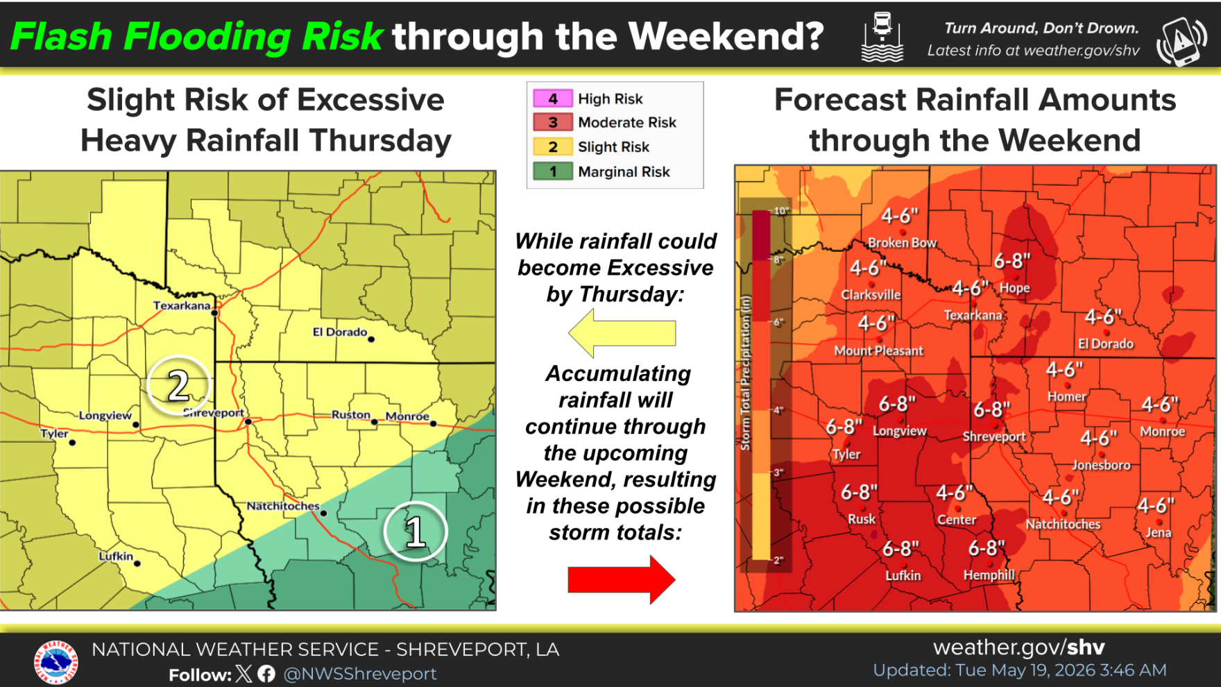 Strong to severe thunderstorms likely this afternoon through this evening