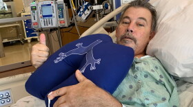 Thomas Steele in the hospital. (Courtesy of the Steele family)