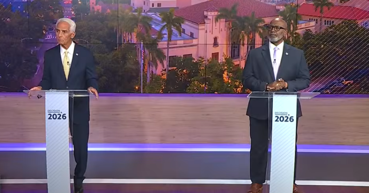 Charlie Crist and Ken Welch differ on several issues during their only televised debate