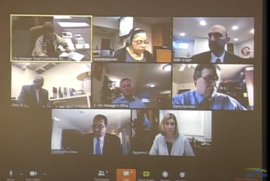 The Dayton City Commission met remotely on April 22, 2020.