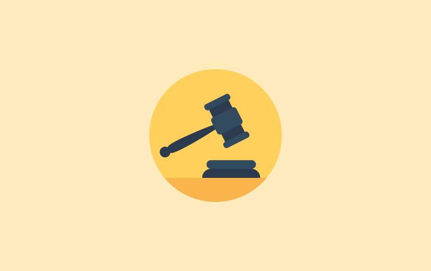 Graphic of a gavel.