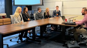 SIU team members (from left) Jayda Smith, Mackenzie Piazza, Matthew Carrazco, Lexie Lingle and Ben Morgan.