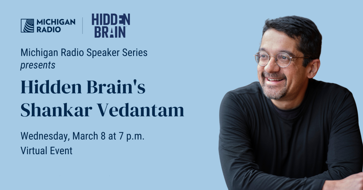 An Evening with Hidden Brain host and creator Shankar Vedantam ...
