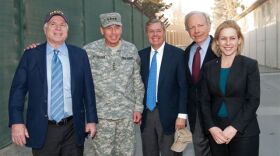 Senator McCain, General Petraeus, Senator Graham, Senator Lieberman, Senator Gillibrand at ISIF Headquarters in Kabul