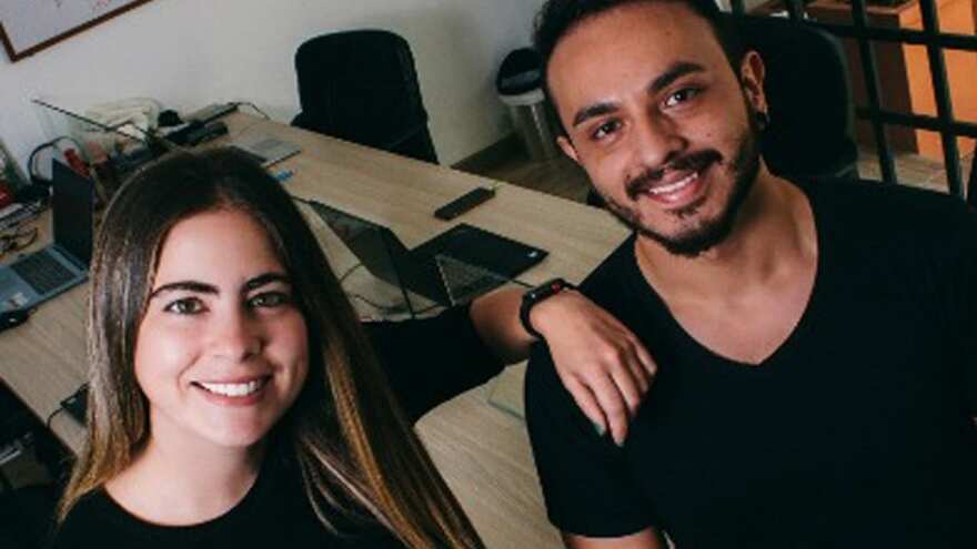 UBITS founders Marta Helena Forero (left) and Julian Melo