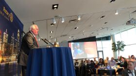 U of L Health CEO Tom Miller addresses the Rotary Club of Louisville