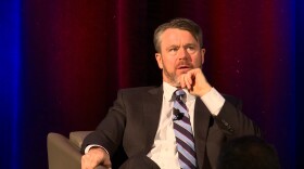 Moderator Pete Yonkman, the president of Cook Group and Cook Medical, mainly pressed the senator on issues affecting Indiana business.