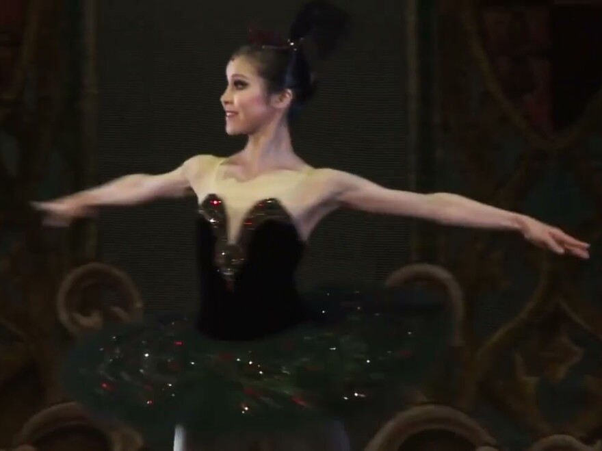 A dancer in the Kyiv City Ballet.